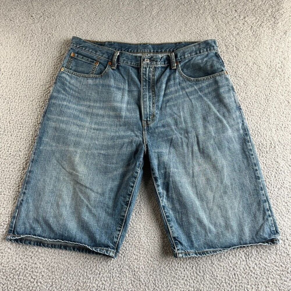 Levi's‎ 569 Shorts Mens 38 Blue Bermuda Denim Jean Skater Grunge Hip Hop Medium